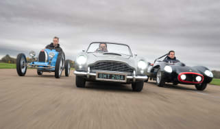 Little Car Company Bugatti, Aston Martin and Ferrari - front tracking