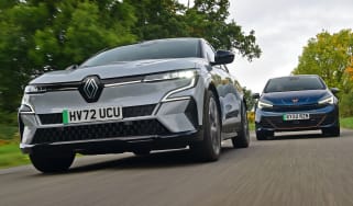 Renault Megane E-Tech and Cupra Born - front tracking